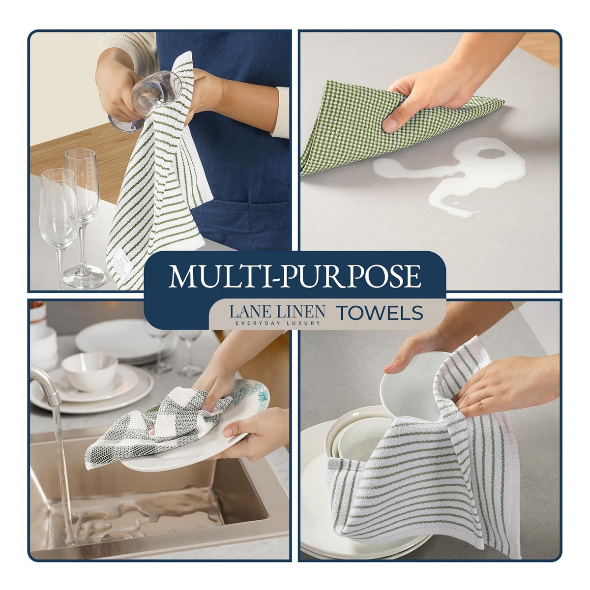 Kitchen Towel and Pot Holder Sets 20 Pc