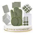 Kitchen Towel and Pot Holder Sets 20 Pc