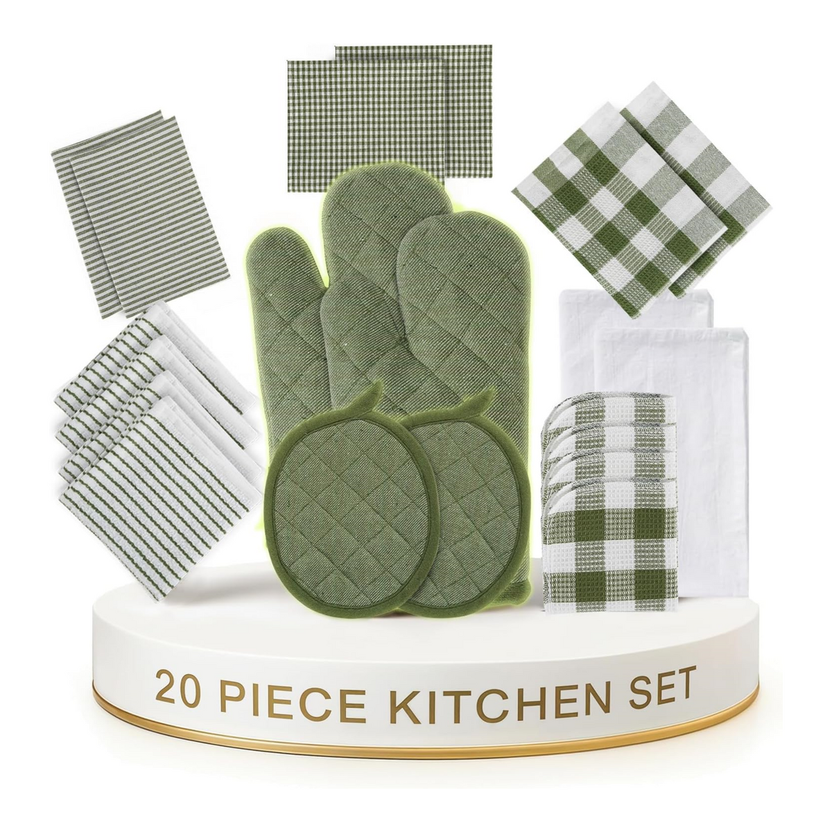 Kitchen Towel and Pot Holder Sets 20 Pc